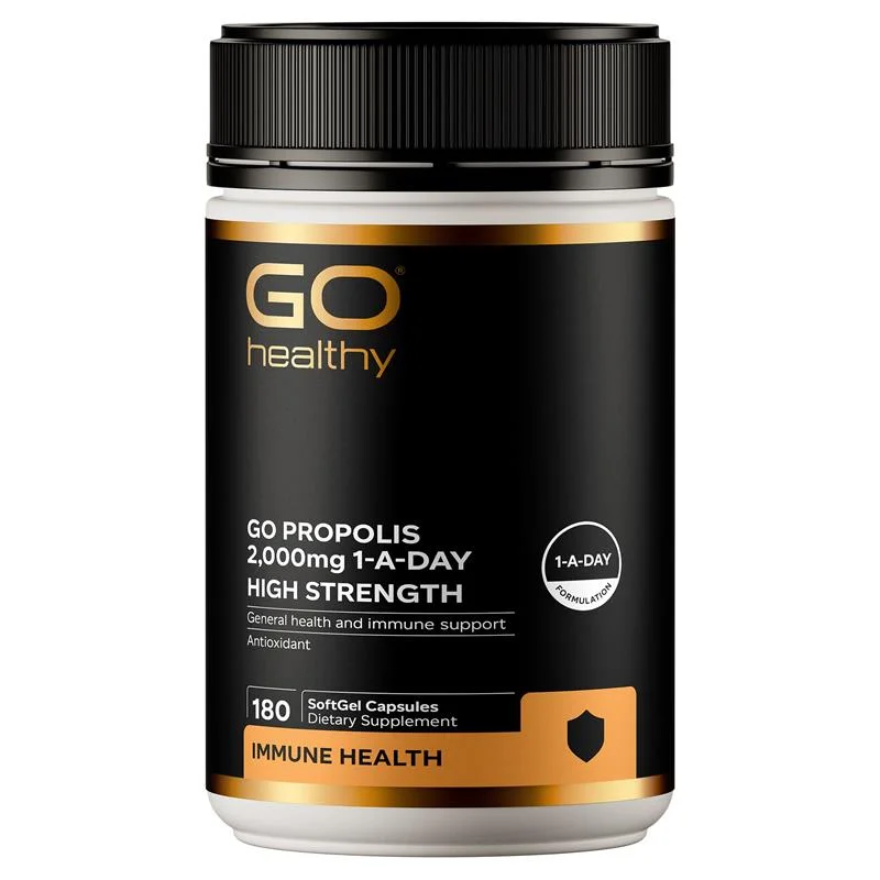 Go Healthy propolis 2000mg 180caps 高之源 蜂胶胶囊2000mg 180粒 【保质期2029/01】